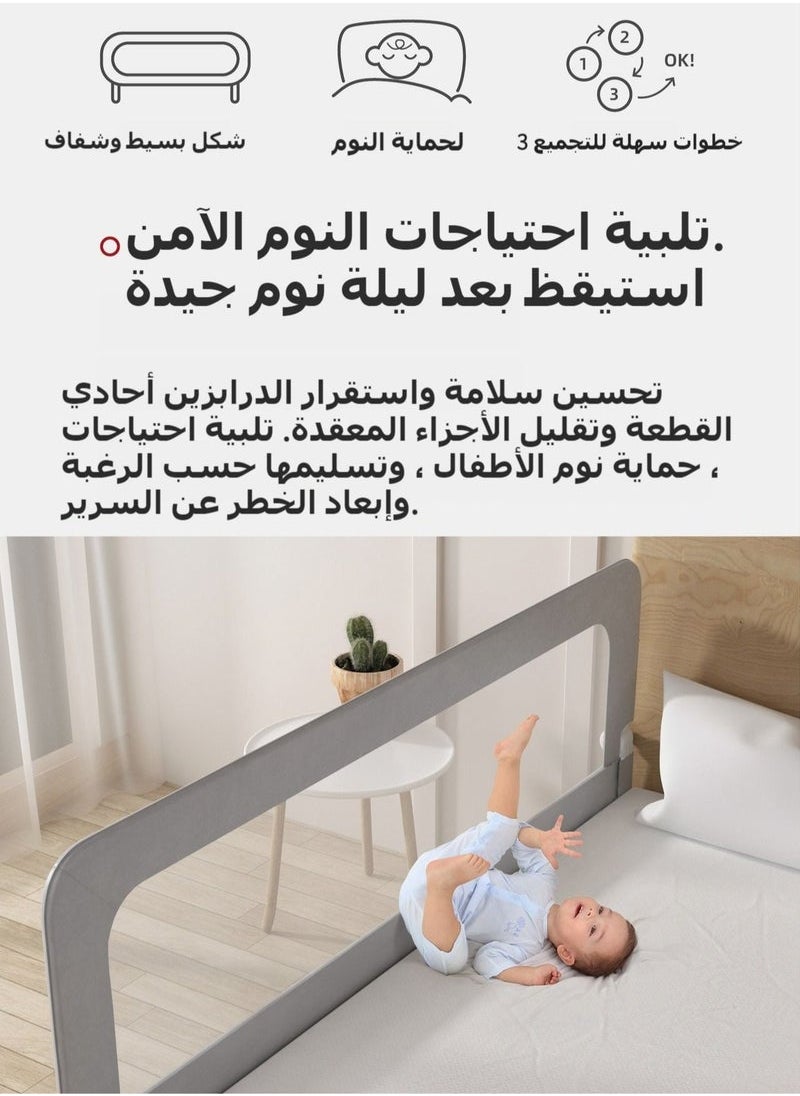 جونيس - قضبان سرير للأطفال الصغار، واقي سرير آمن متأرجح للأسفل لسرير الأطفال القابل للتحويل، حاجز سرير أطفال قابل للطي للأطفال توأم، مزدوج، مرتبة كاملة الحجم بحجم كوين وكينج - Image 1