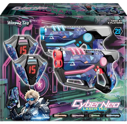 Winyea Tag Laser Tag Guns Set of 2 Multiplayer Lazer Tag Game for Kids Ages 8 9 10 11 12 Boys Girls Indoor Outdoor Family Game Birthday Gift for Teens Adults - Image 1