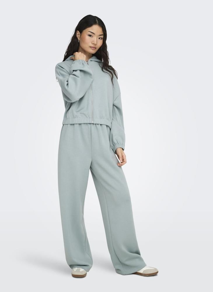 اونلي اونلسكارليت سويت شيرت بغطاء رأس وسحاب وأكمام طويلة - Image 5