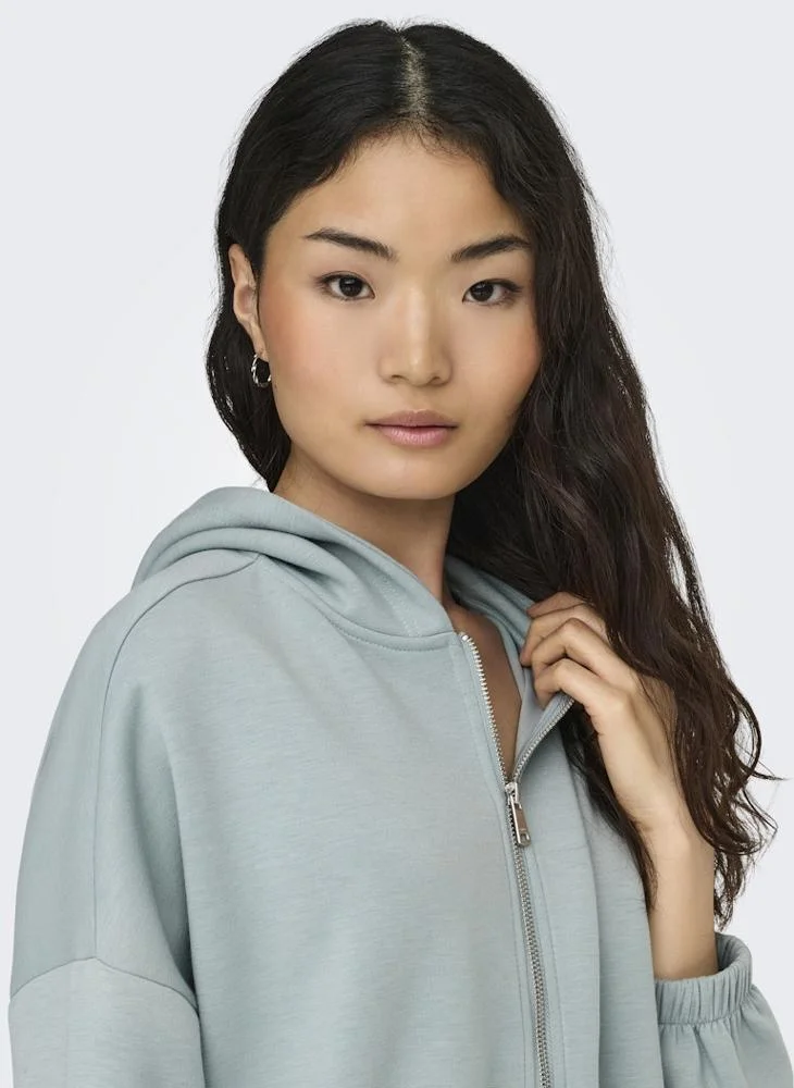 Onlscarlett Life Long Sleeve Zip Hood