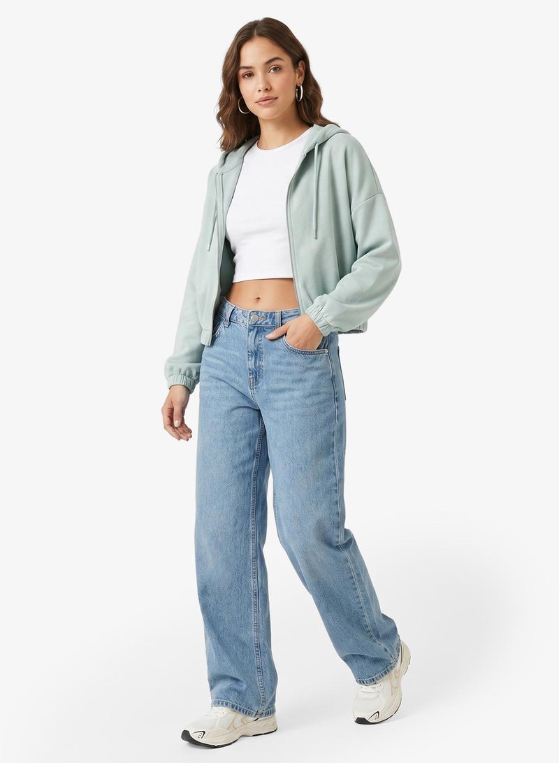 ONLY Onlscarlett Life Long Sleeve Zip Hood - Image 5