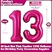 Lovoir Hot Pink 13 Number Balloons 40 Inch Giant Number 13 Balloons Foil Mylar Helium Hot Pink Number Balloons for 13th Birthday Party Supplies Anniversary Event Celebration Decorations - Image 4