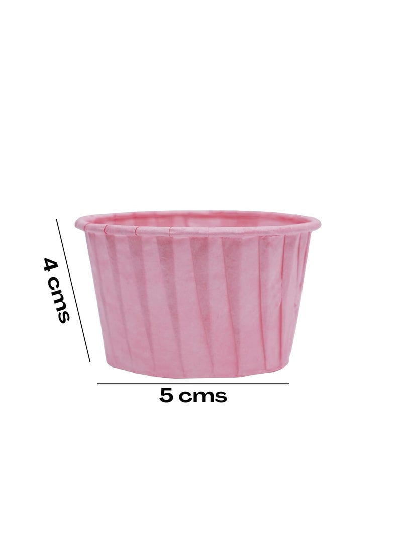 Esslly Esslly Pink Paper Muffin Cups 50x40mm Greaseproof Heat Resistant Ideal for Baking Serving Pack of 500 Perfect for Muffins Cupcakes and Desserts  - Image 2