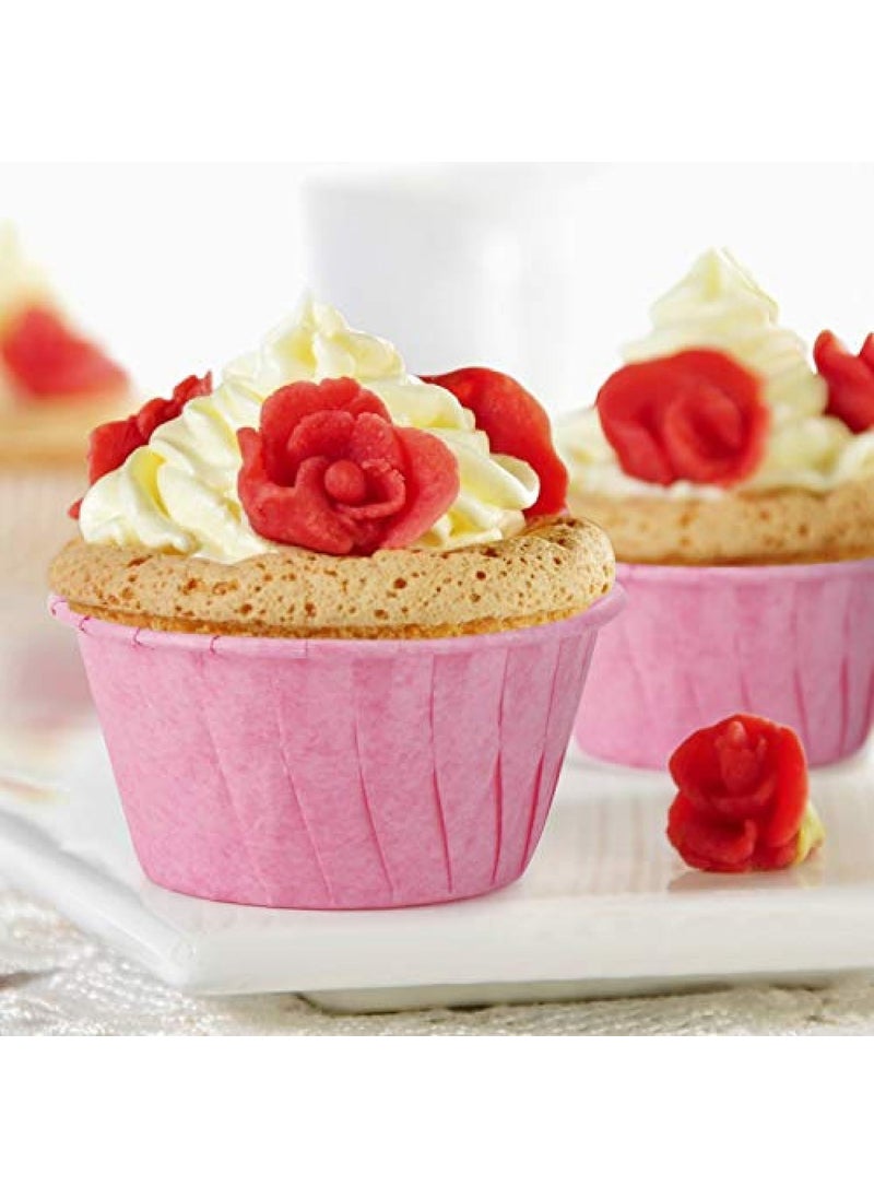 Esslly Esslly Pink Paper Muffin Cups 50x40mm Greaseproof Heat Resistant Ideal for Baking Serving Pack of 500 Perfect for Muffins Cupcakes and Desserts  - Image 3