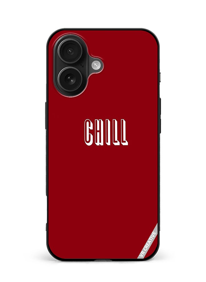 VR CREATIVE Protective Case Cover For Apple iPhone 16 Plus Chill In Red Design Multicolour