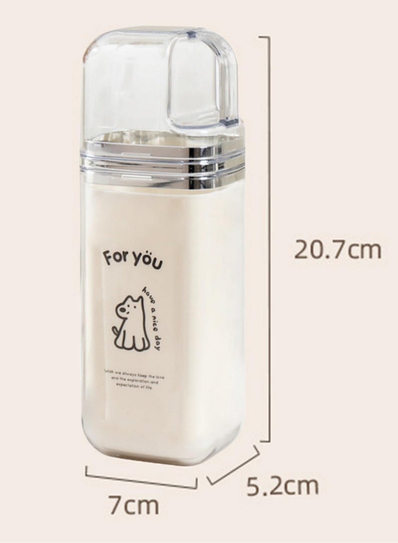 Family Toothpaste Container Toothbrush Organizers With Covers Mouthwash Cup Storage Case For Family Trip And Daily Use Travel Bathroom Essential, Dog Pattern - Image 2