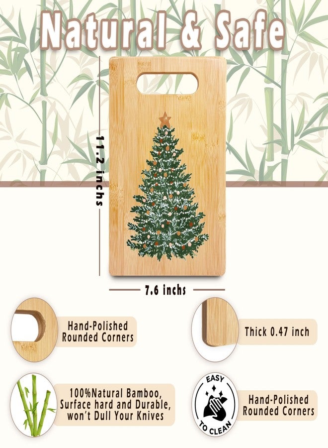 RYYCDOI Christmas Tree Cutting Chopping Board for Kitchen, Winter Christmas Kitchen Decor, Holiday Winter Xmas Tree Boo Bamboo Cutting Boards for Friends Family Party Hostess - Image 4