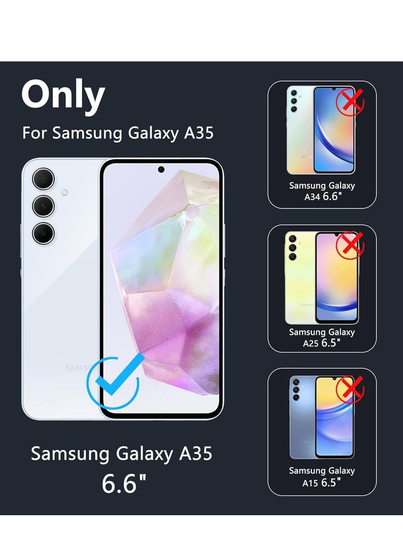 BORTONY Samsung Galaxy A35 Case Cover Flexible Soft Silicone Slim Fit Case for Galaxy A35 Anti Scratch with Inside Microfiber Lining Shockproof Protective Phone Case for Galaxy A35 Case 6.6 inch - Image 2