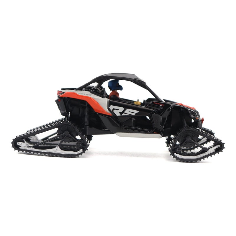 Diecast Masters BRP Bombardier Models 1:32 Scale Diecast Replica Can-Am Maverick X3 X rs Turbo RR Winter Version, Chalk Gray & Magma Red | Item 60004 - Image 3