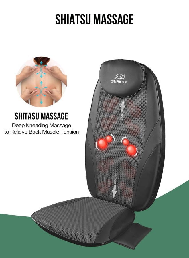 Snailax Back Massager with Soothing Heat, Gifts for Men, Women, Electric Deep Tissue Kneading Full Body Massage Chair for Back Pain, Home, Office Use, App Control - Image 2
