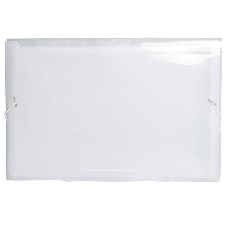 JAM PAPER Accordion Folders - 13 Pocket Plastic Expanding File - Legal Size - 10 x 15 - Clear - Sold Individually - Image 2