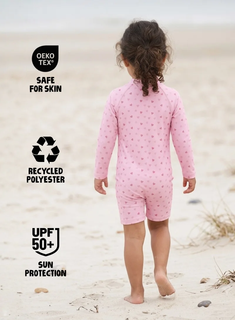 Slipstop  Slipstop Claire Baby Girls One Piece Full Print Swimsuit - Quick Dry UV Sun Protection Swimwear for Women | Best Price UAE