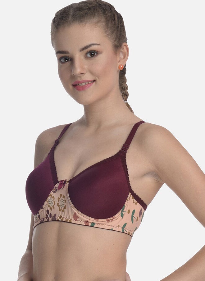 FIMS Pack Of 2 Women Stretchable Cotton Padded Everyday Bra - Image 3