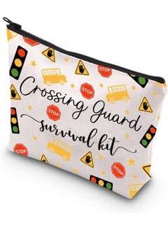 WCGXKO WCGXKO Crossing Guard Gifts Crossing Guard Appreciation Gift Crossing Guard Survival Kit Zipper Pouch Makeup Bag1 (Crossing Guard) 