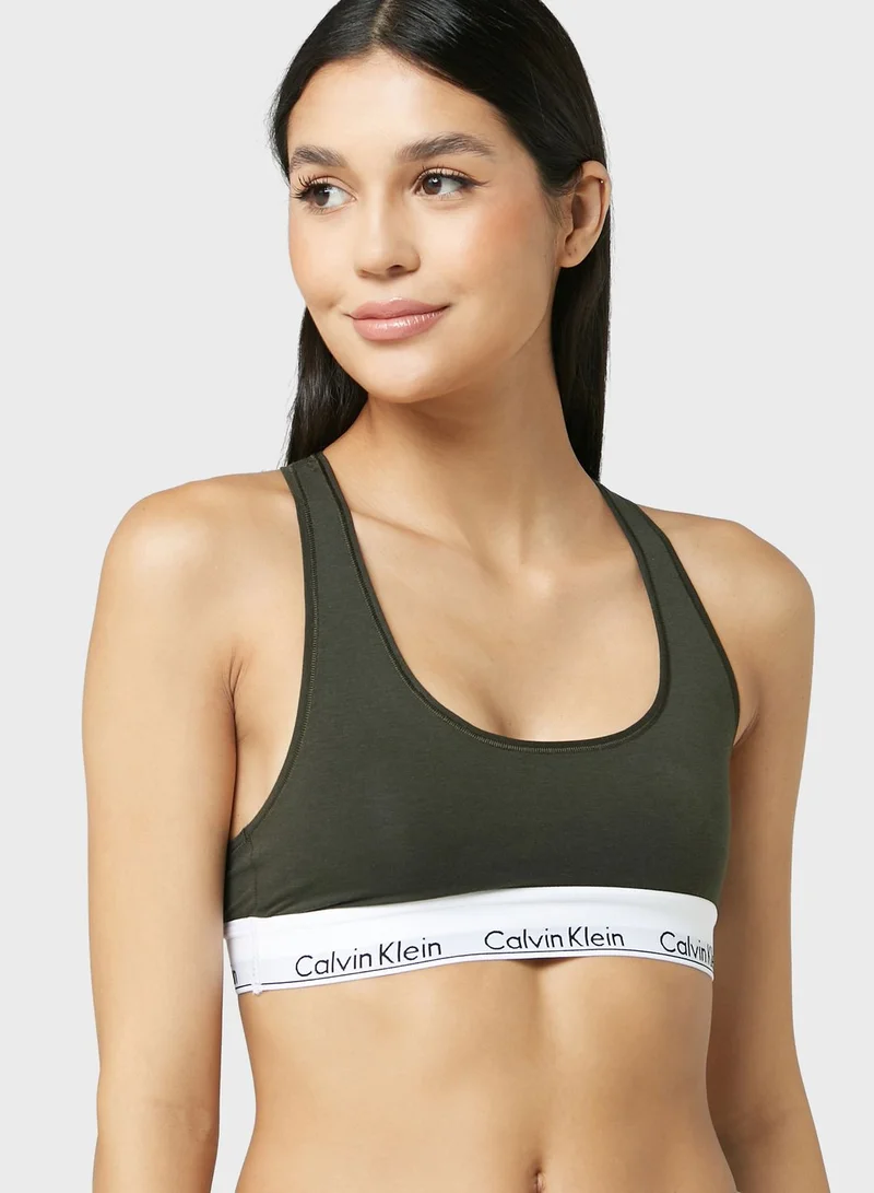 CALVIN KLEIN Strappy Logo Band Bikini Top
