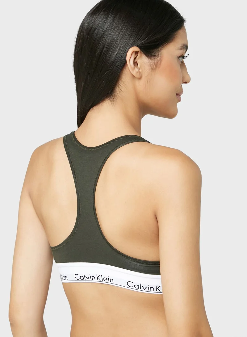 CALVIN KLEIN Strappy Logo Band Bikini Top