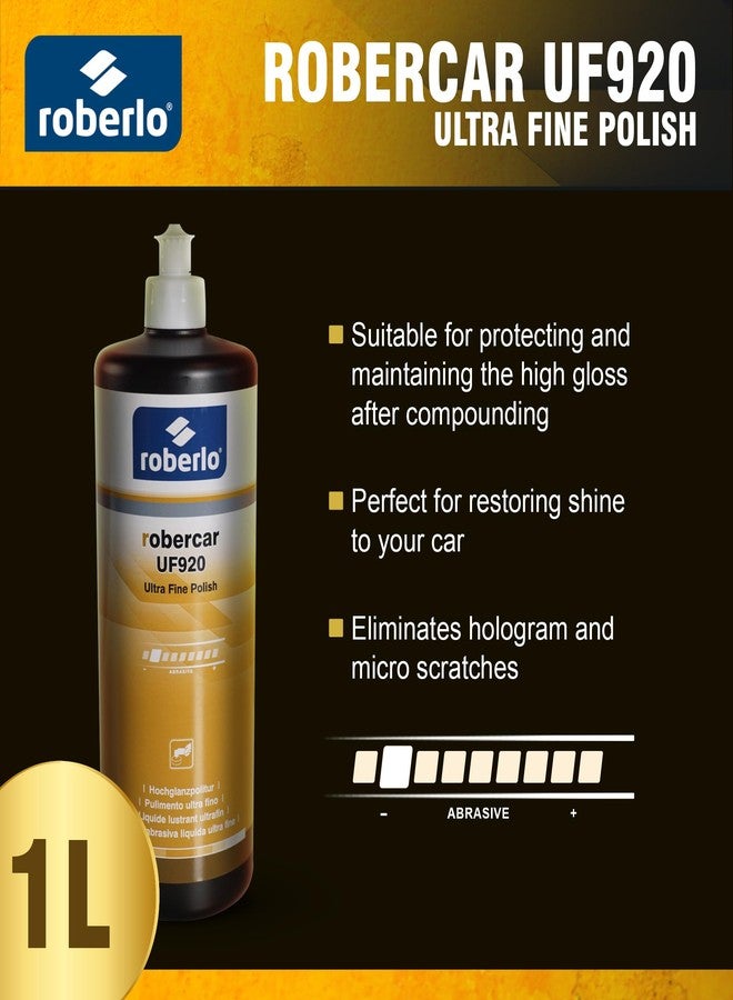 Roberlo ROBERCAR UF920 Ultra Fine Polish - Premium Buffing, Cutting, & Polishing Compound for Automotive Paint Restoration, Polishing Kit - 1KG - High-Gloss Finish - Image 2
