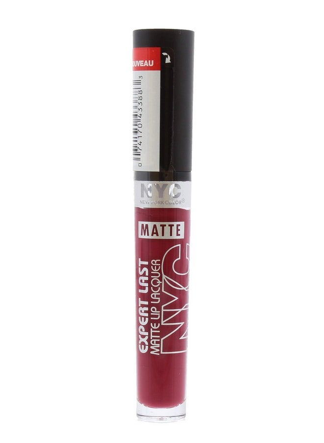 NYC - N.Y.C. New York Color Expert Last Matte Lip Lacquer Bowery Matte Berry 0.12 Ounce - Image 1