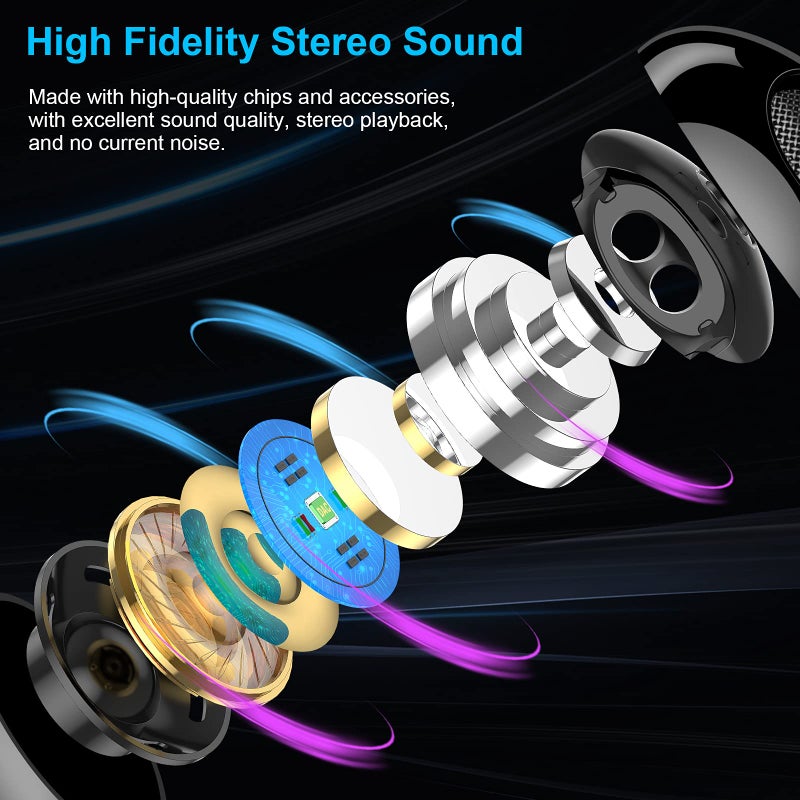 ACAGET USB C Headphones for Samsung S25 S24 FE S23 S22 S21 Ultra S20 Plus Earbuds Wired Headphone for Android Type-C Earpiece for Galaxy A35 A54 5G HiFi Stereo Earphones for iPhone 16 15 Pro Max Black - Image 3