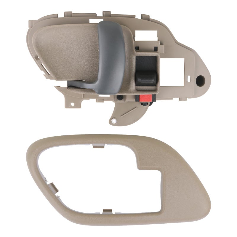 APPERFiT Interior Door Handle wBezel Kit LH Tan Compatible with 19952002 Chevy Chevrolet GMC Truck C1500 C2500 C3500 K1500 K2500 K3500 Suburban Tahoe Yukon Replaces 15708051