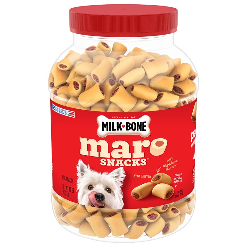 Milk-Bone MaroSnacks Dog Treats, Beef, 40 Ounce (Pack of 2) - Image 1