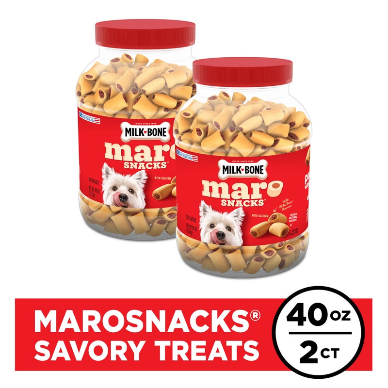 Milk-Bone MaroSnacks Dog Treats, Beef, 40 Ounce (Pack of 2) - Image 2