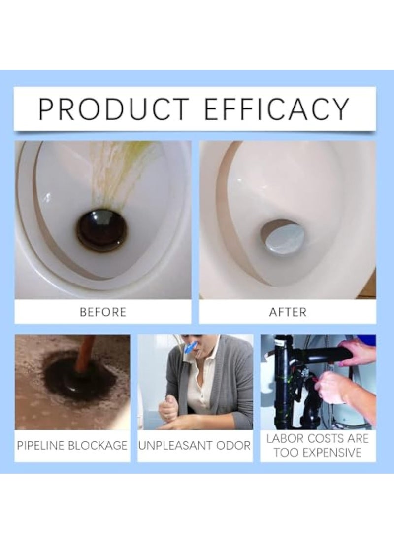 KASTWAVE Toilet Quickily Cleaning Powder, Drain Clog Remover and Cleaner, Toilet Drains Odor Cleaner, Pipe Odor Removal unclogger for Kitchen and Sink Pipes, Unclogs and Removes Sources of Odor - Image 2