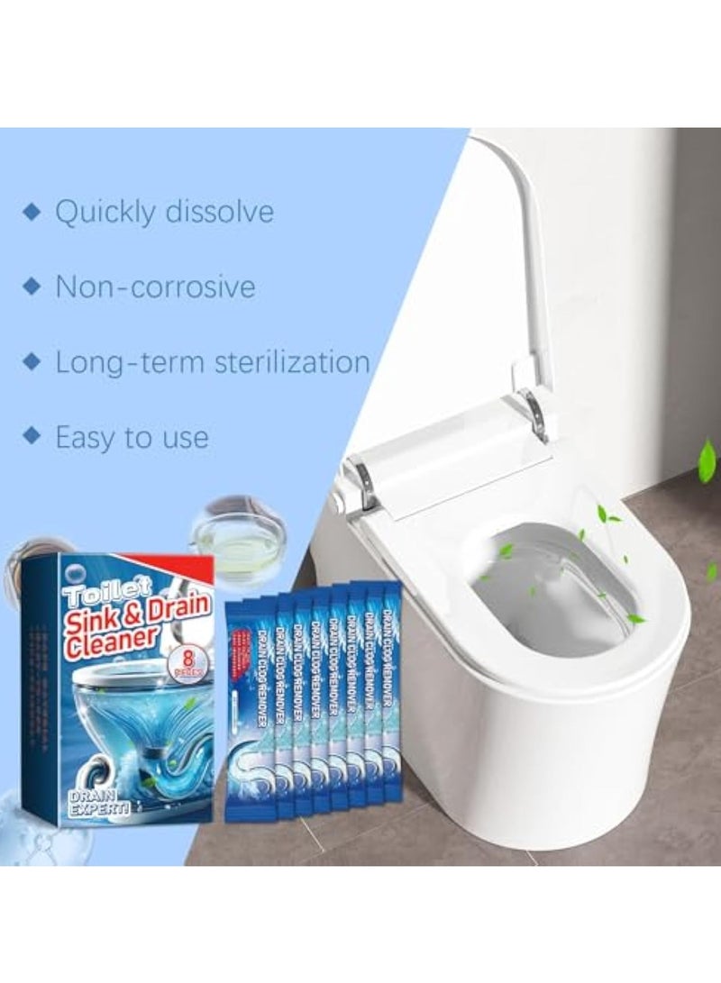 KASTWAVE Toilet Quickily Cleaning Powder, Drain Clog Remover and Cleaner, Toilet Drains Odor Cleaner, Pipe Odor Removal unclogger for Kitchen and Sink Pipes, Unclogs and Removes Sources of Odor - Image 3