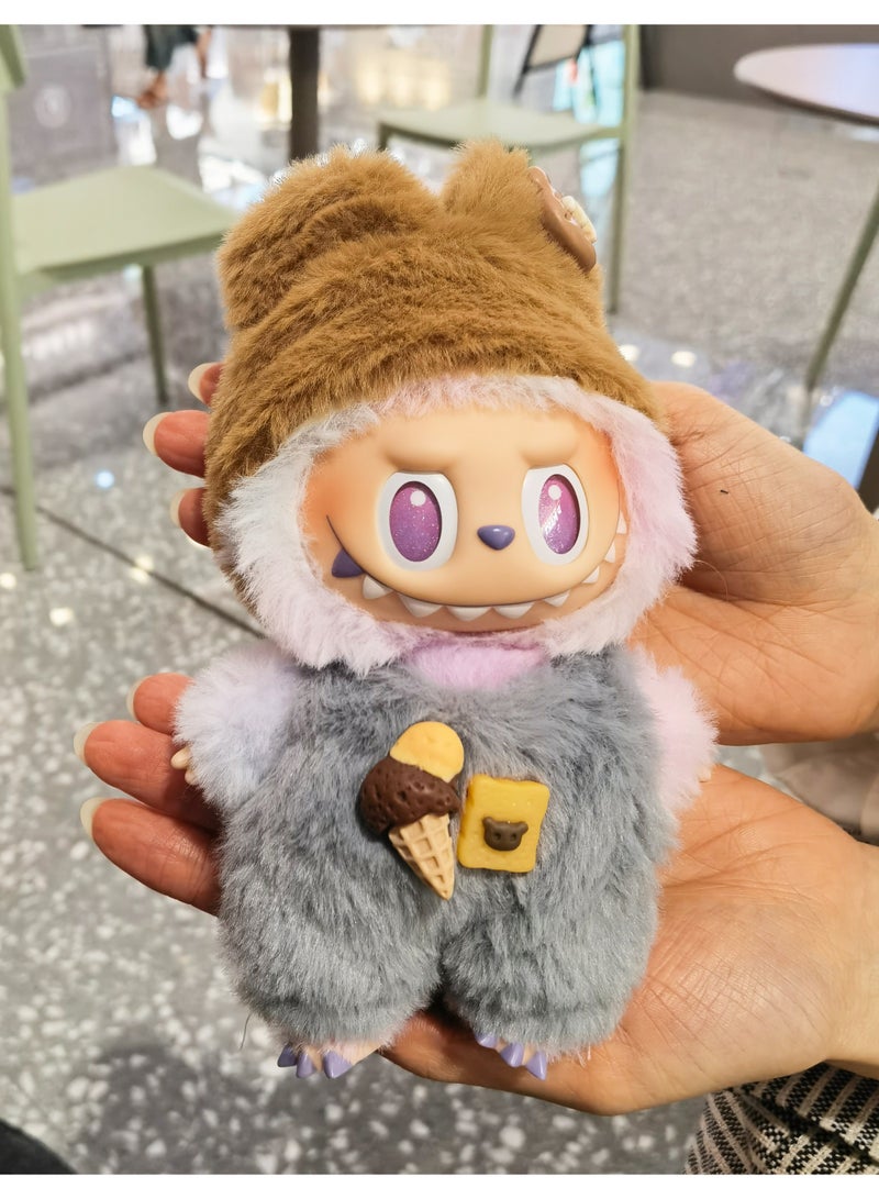 linkship Labubu Doll Clothes, Interchangeable Outfit Set for 17cm Hanging Plush, Stylish & Durable Apparel for 1st/2nd/3rd Gen Collection - Image 1