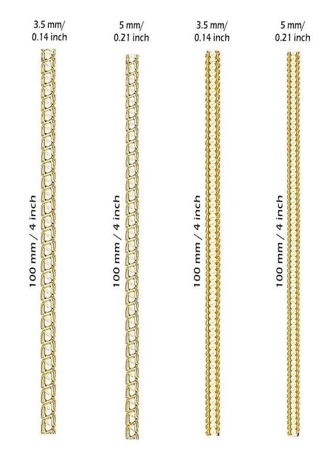 PRYFIL Ring Size Adjuster for Loose Rings - 4 Sizes Clear Ring Sizer Resizer Fit Spiral Silicone Tightener Set(4 Pcs) (Golden) - Image 4