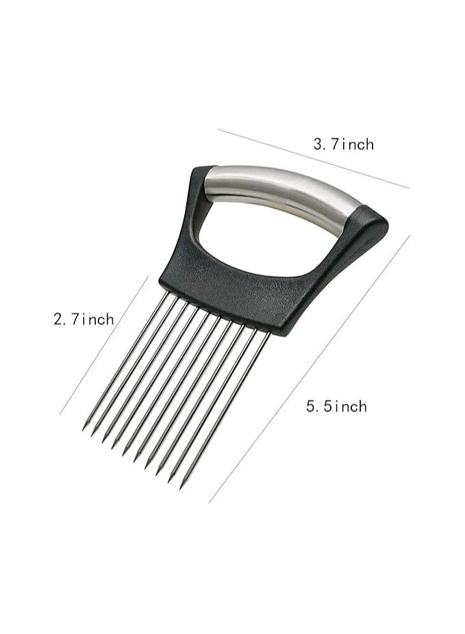 general Stainless Steel Onion Holder for Slicing,Onion Slicer Holder,Onion Cutter for Slicing of Onions,Tomatoes,Avocados,Eggs and Other Vegetables,KItchen Utensils - Image 2