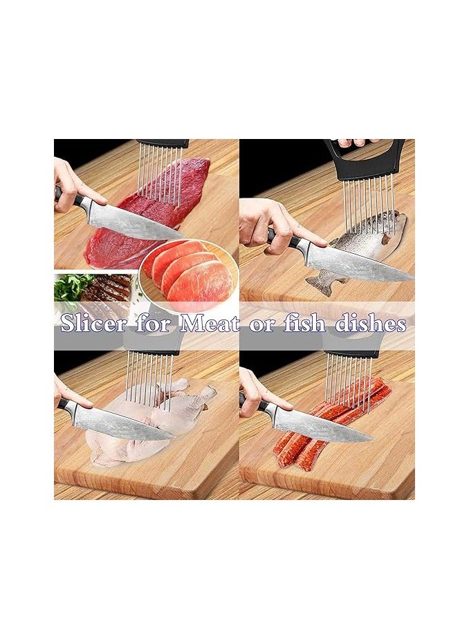 general Stainless Steel Onion Holder for Slicing,Onion Slicer Holder,Onion Cutter for Slicing of Onions,Tomatoes,Avocados,Eggs and Other Vegetables,KItchen Utensils - Image 4