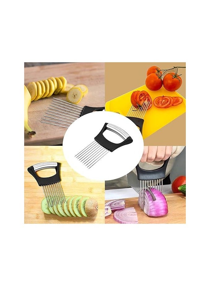 general Stainless Steel Onion Holder for Slicing,Onion Slicer Holder,Onion Cutter for Slicing of Onions,Tomatoes,Avocados,Eggs and Other Vegetables,KItchen Utensils - Image 3