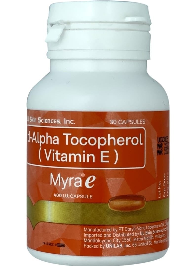 Vitamin Pack of 30 D-Alpha Tocopherol Capsules 