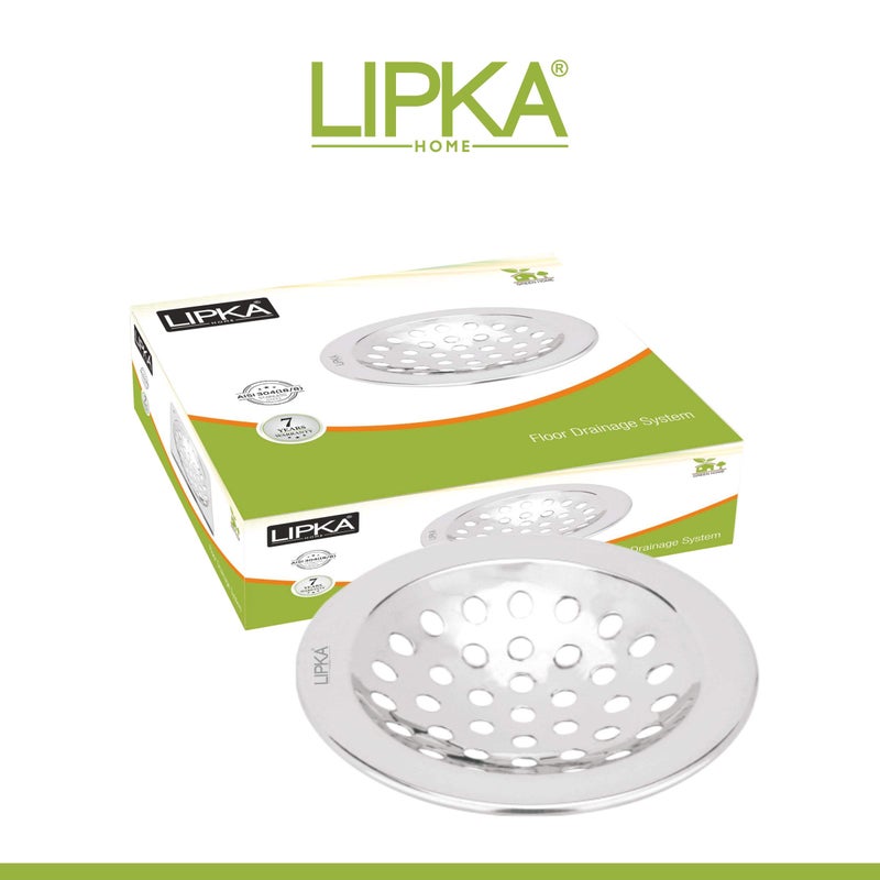 LIPKA Pack of 4 Heavy Snow Round Floor Drains|Premium Stainless Steel|4½ x 4½ Inches| - Image 3