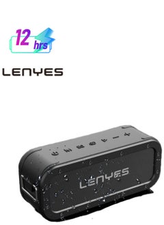 Lenyes LenyesS822 Two Portable Bluetooth Speaker with two tripod,IPX6 waterproof,Black  - Image 1