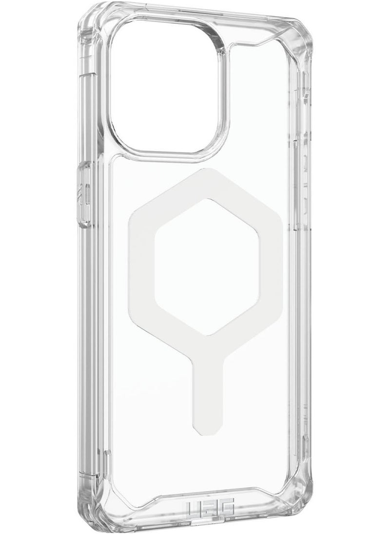 Urban Armor Gear - UAG Plyo MagSafe for iPhone 15 Pro Max Case Cover [16 Feet Drop Tested] - Ice / White - Image 1