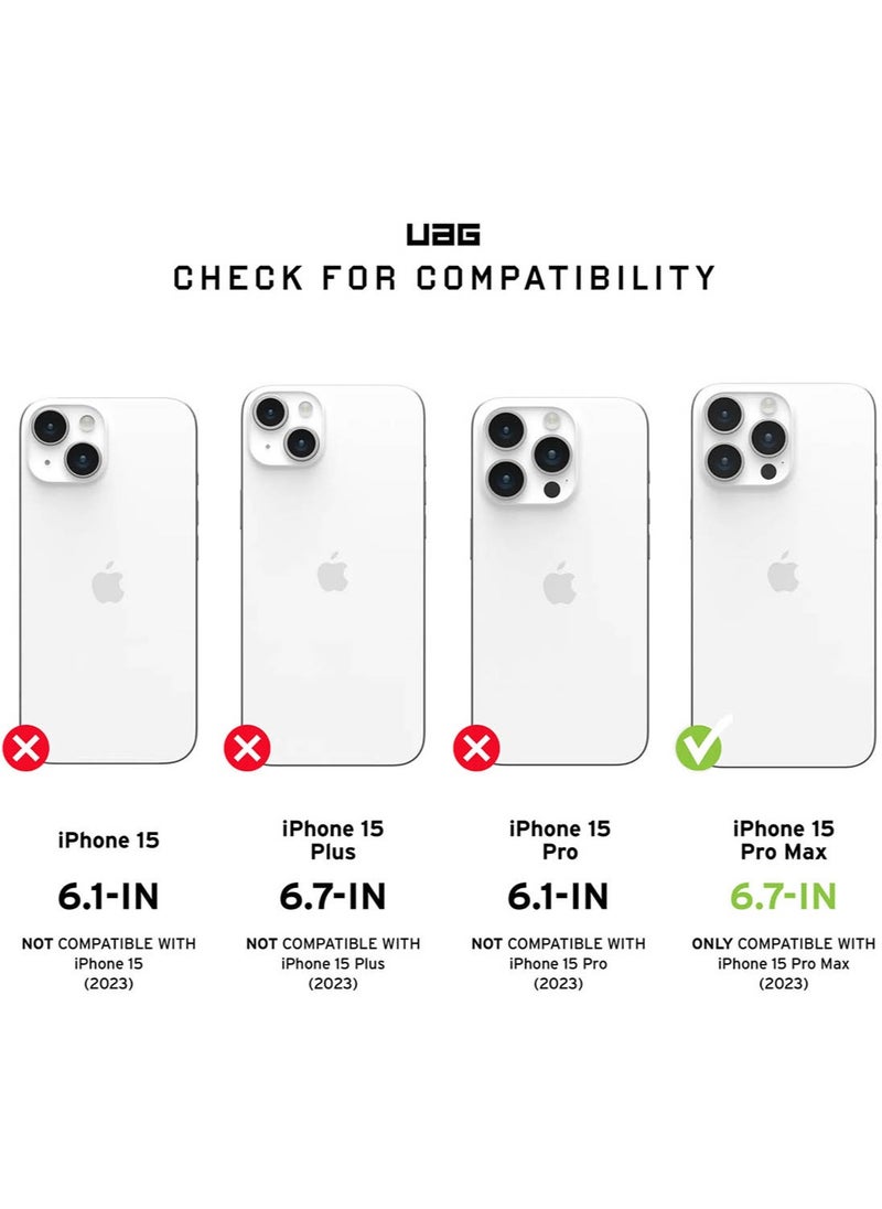 Urban Armor Gear - UAG Plyo MagSafe for iPhone 15 Pro Max Case Cover [16 Feet Drop Tested] - Ice / White - Image 1