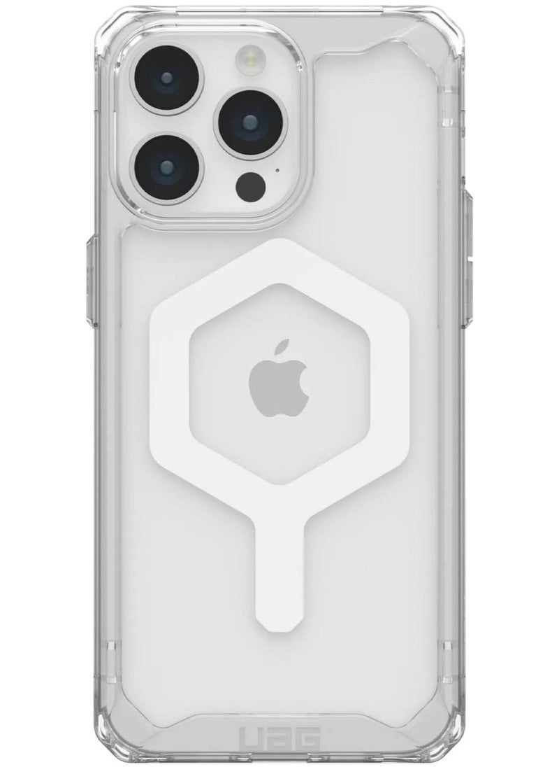 Urban Armor Gear - UAG Plyo MagSafe for iPhone 15 Pro Max Case Cover [16 Feet Drop Tested] - Ice / White - Image 1