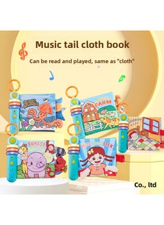 Generic Baby Toy 0-1 Year Old Toy Baby Baby Cloth Book Stereoscopic Cloth Book Story Music Cloth Book Book Page With Electronic-Color:6069  - Image 3