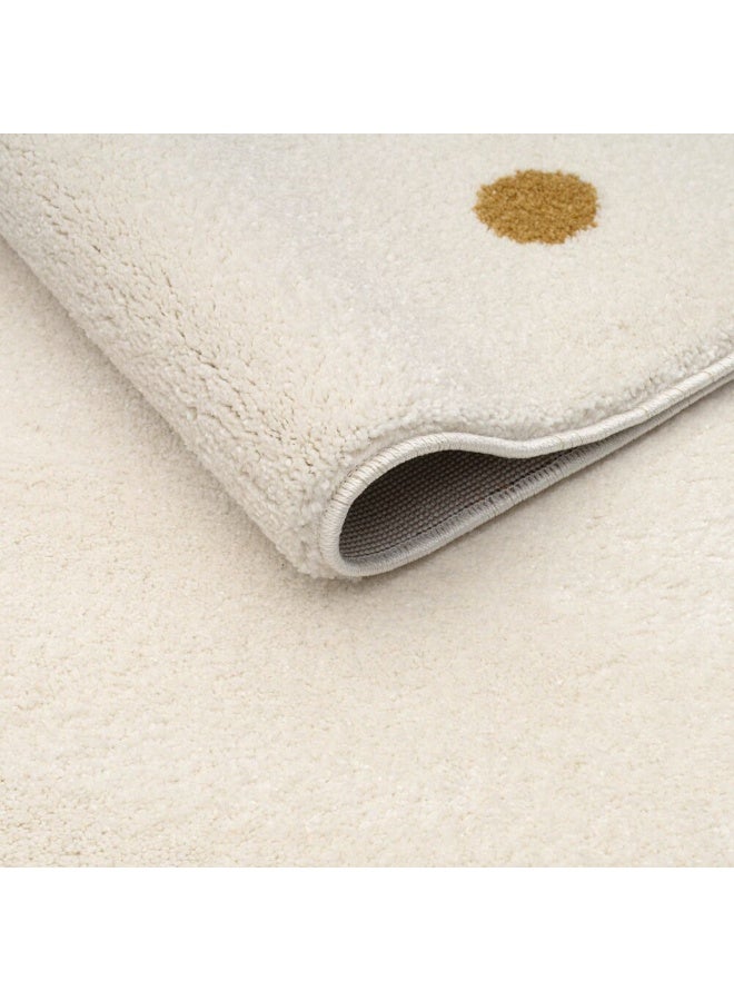 DANUBE HOME Dots Kids Rug  | Washable Kids Rugs Style | Polypropylene + Polyester Area Rug Floor Covering | Indoor Carpet For Living Room Dining Bedroom 150X150cm-White Multi-231200400600 - Image 2