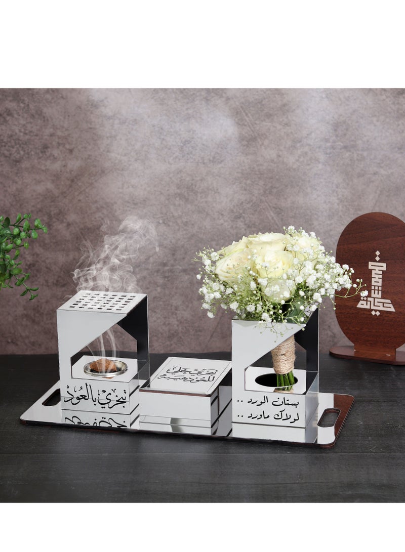 Story Of Candle An Incense Burner and a Bridal Bouquet with an Incense Box and a Tray that Comes with a Distinctive Phrase  - Image 2