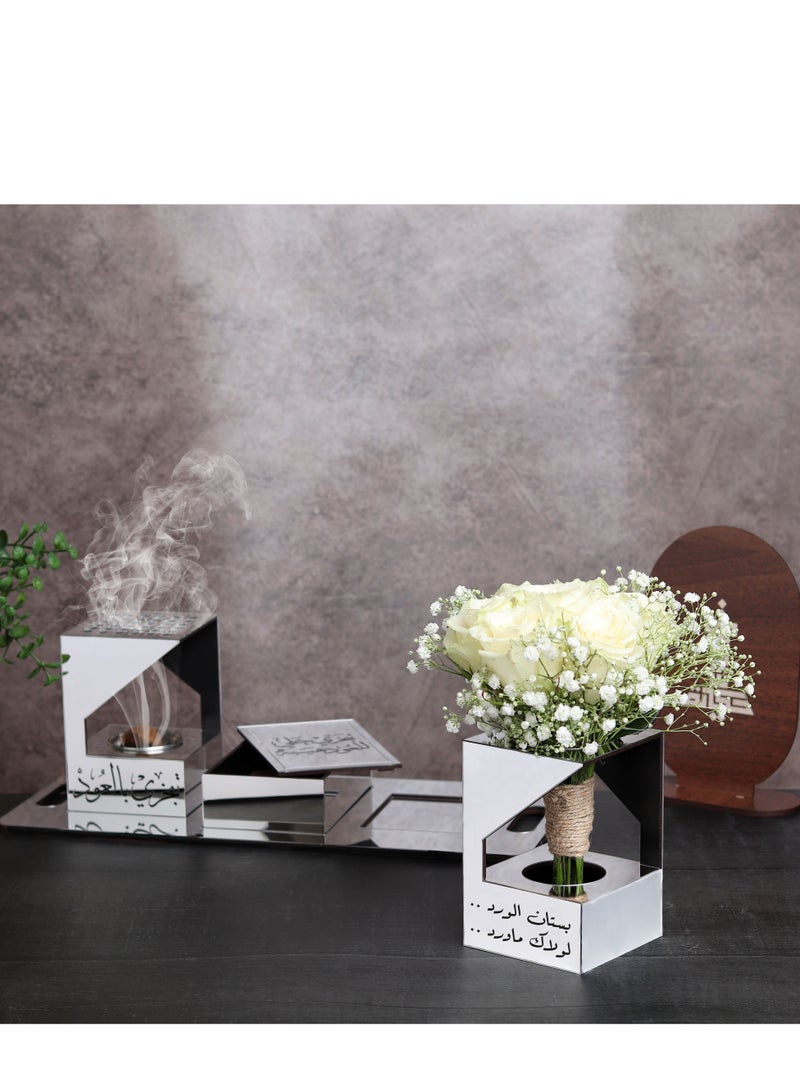 Story Of Candle An Incense Burner and a Bridal Bouquet with an Incense Box and a Tray that Comes with a Distinctive Phrase  - Image 3