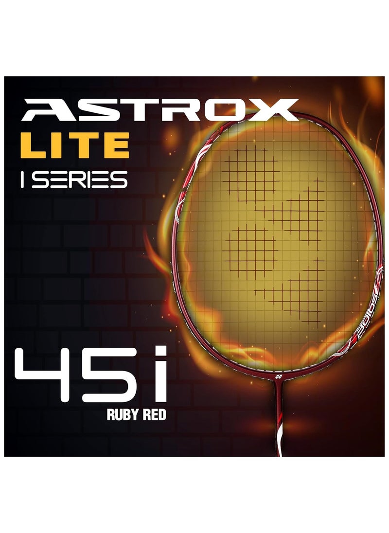 Yonex - YONEX AstroxLite 45i Graphite Strung Badminton Racket | Racket Cover | 77gms | 30lbs String Tension - Image 1