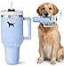 PUPROAR Pup Cup Tumbler Dog Toy Cute Girl Dog Toys and Birthday Gift Soft Plush Squeaky Toy for Puppies Chambray Blue - Image 3