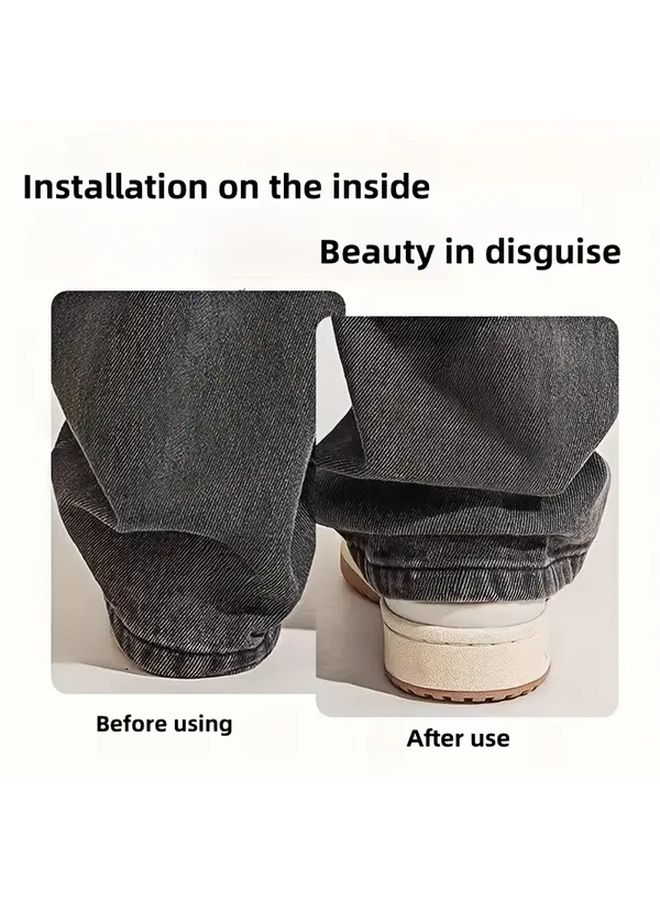 2pcs Invisible Pants Hem Clips Non Slip Leg Fixing Seamless Buckles For DIY Clothing - Image 2