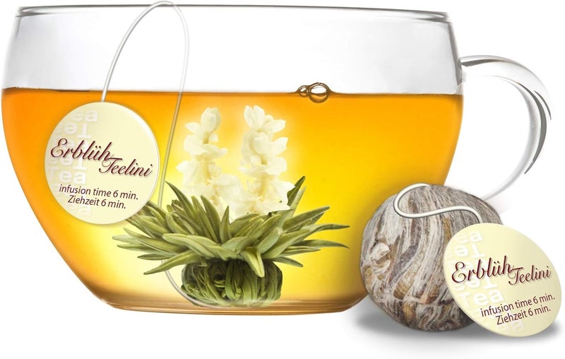 Creano Blooming Tea Flowers - 8 Flowering Teas in 4 Varieties with White Tea - Image 5