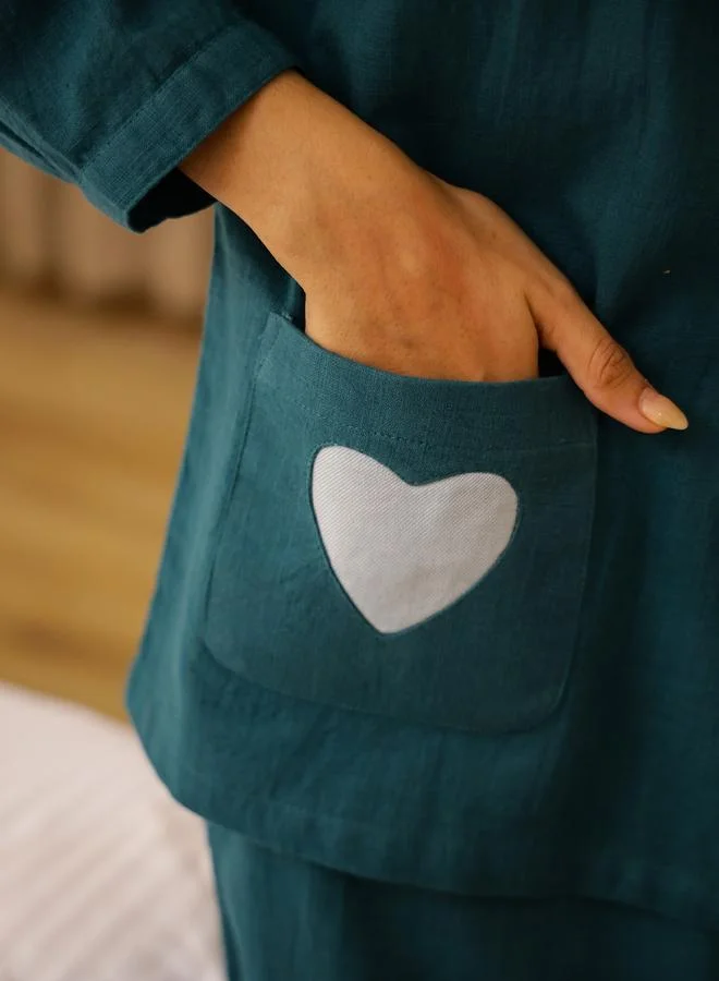 sanskrutihomes sanskrutihomes Women Solid Long Sleeve Pure Cotton Shirt and Pyjama Set