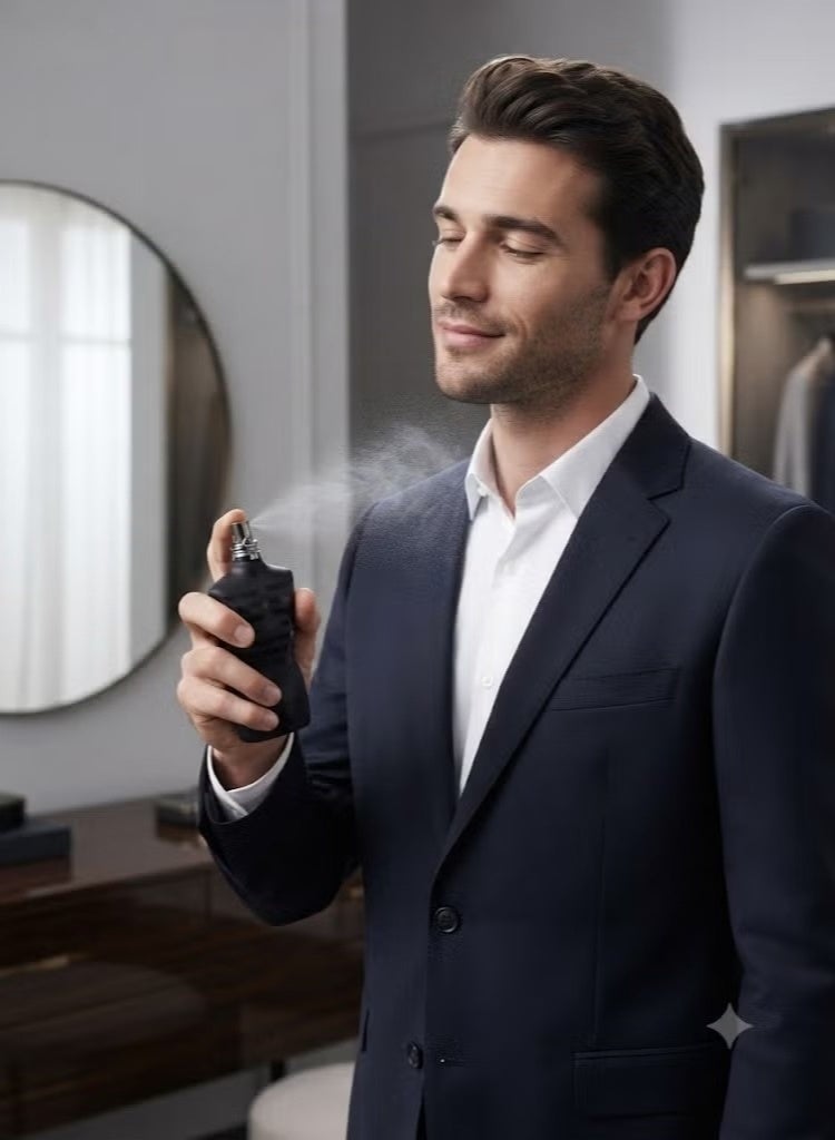 Mark Him Couture Eau de Parfum for Men – Black Bottle 100ml | Long Lasting Woody Spicy Perfume | Premium Luxury Men's Fragrance for Daily Wear, Office & Special Occasions - Image 2