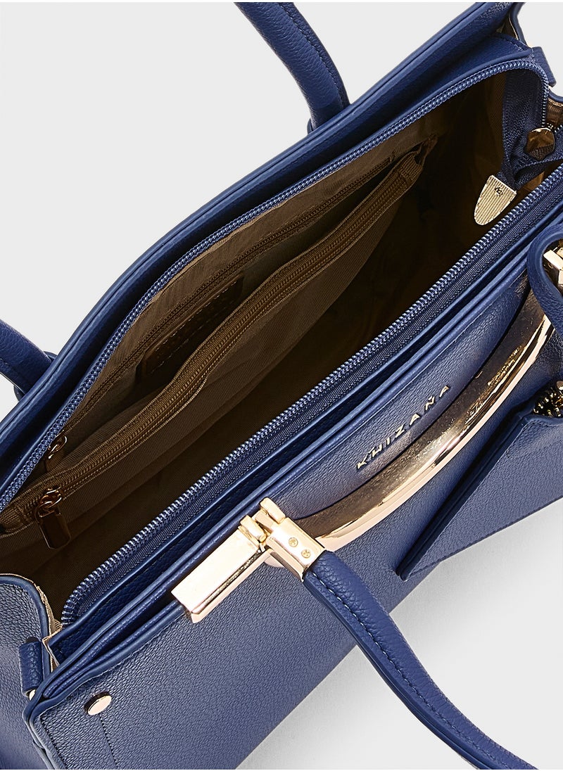 Khizana Mild Grain Satchel With Pouch  - Image 5